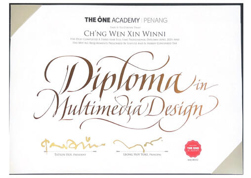 Diploma in Multimedia Design (April 2021)